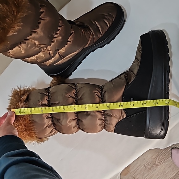 Pajar tobogan brown and black boots with fleece lined faux fur size 38 - Picture 12 of 14